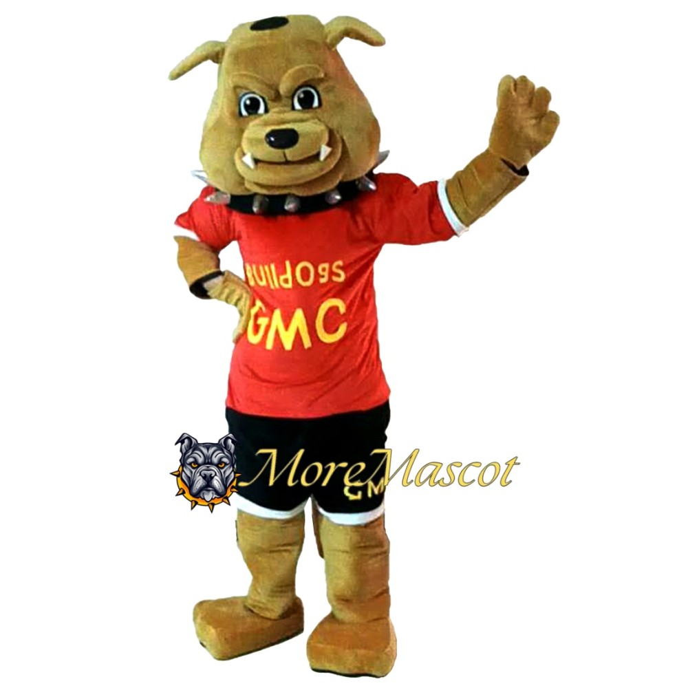 Sport Brown Bulldog Mascot Costume