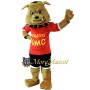 Sport Brown Bulldog Mascot Costume