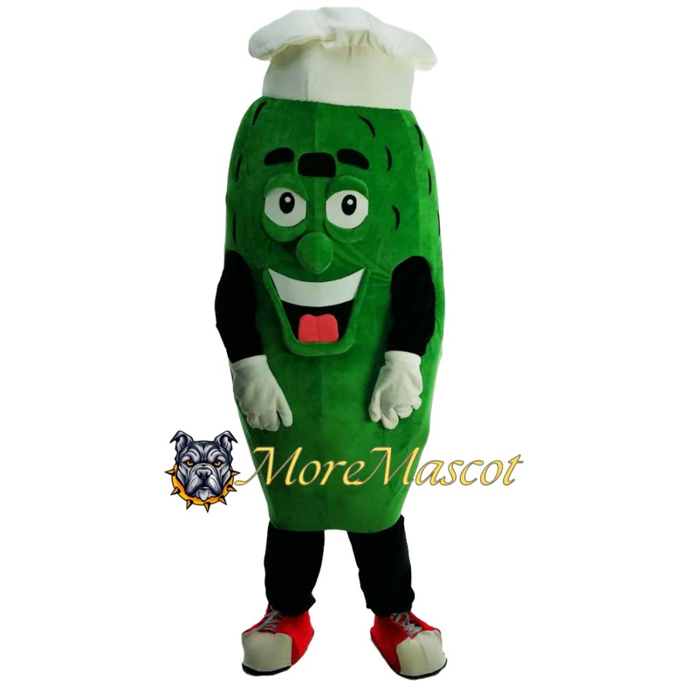 Chef Cucumber Mascot Costume