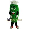 Chef Cucumber Mascot Costume
