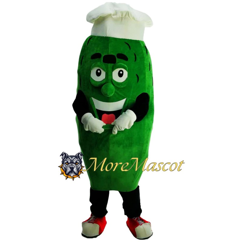 Chef Cucumber Mascot Costume