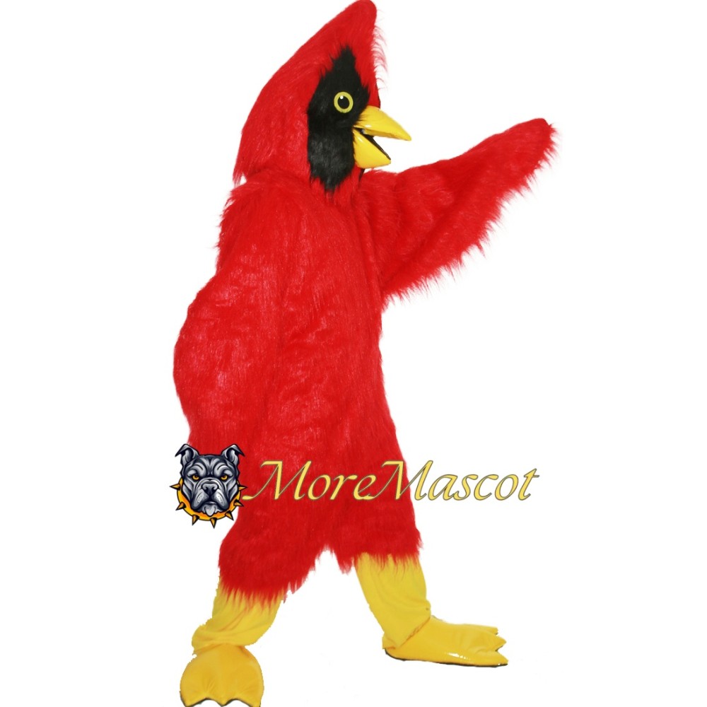 Furry Red Eagle Mascot Costume