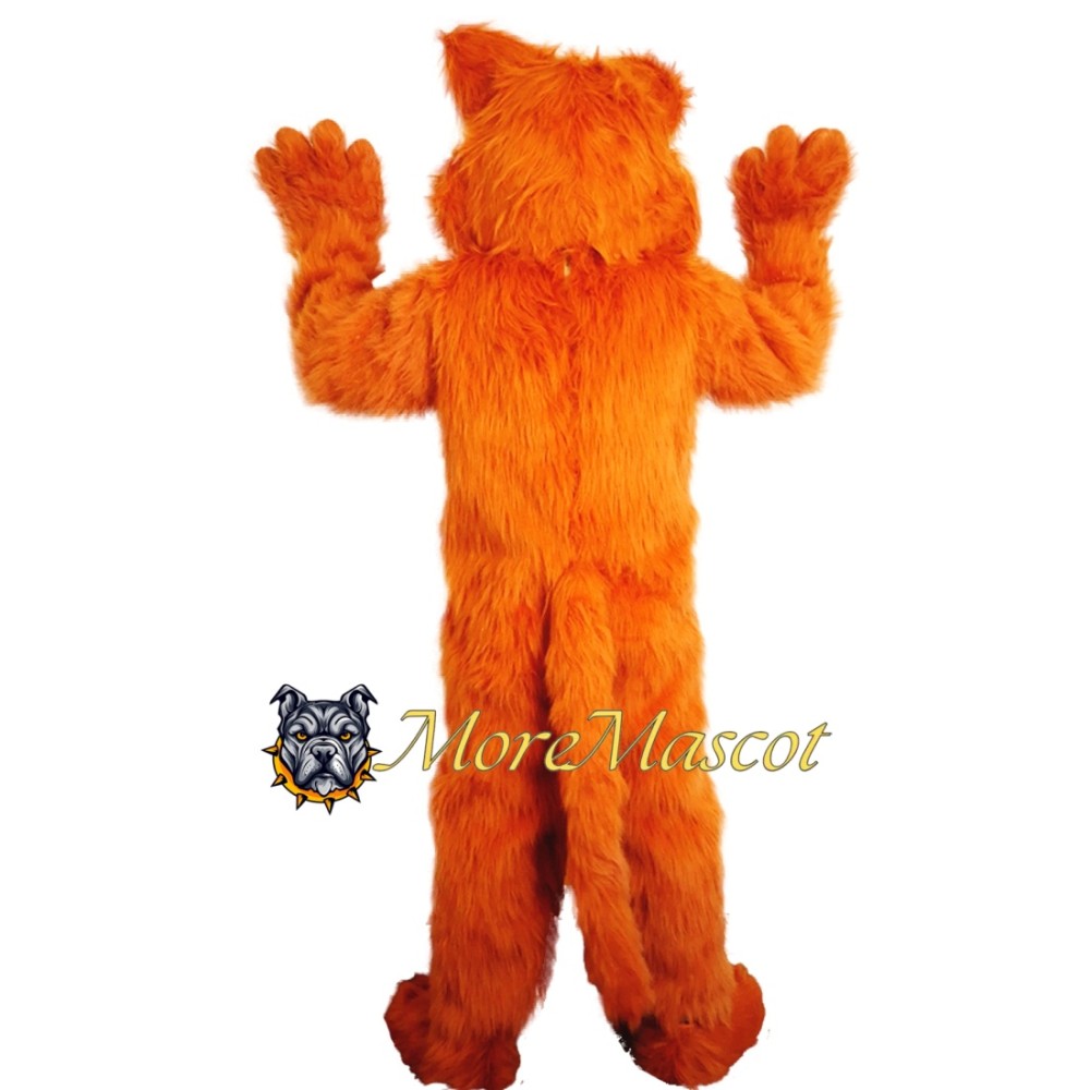 Furry Orange Tiger Mascot Costume