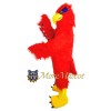 Long Fur Red Eagle Mascot Costume