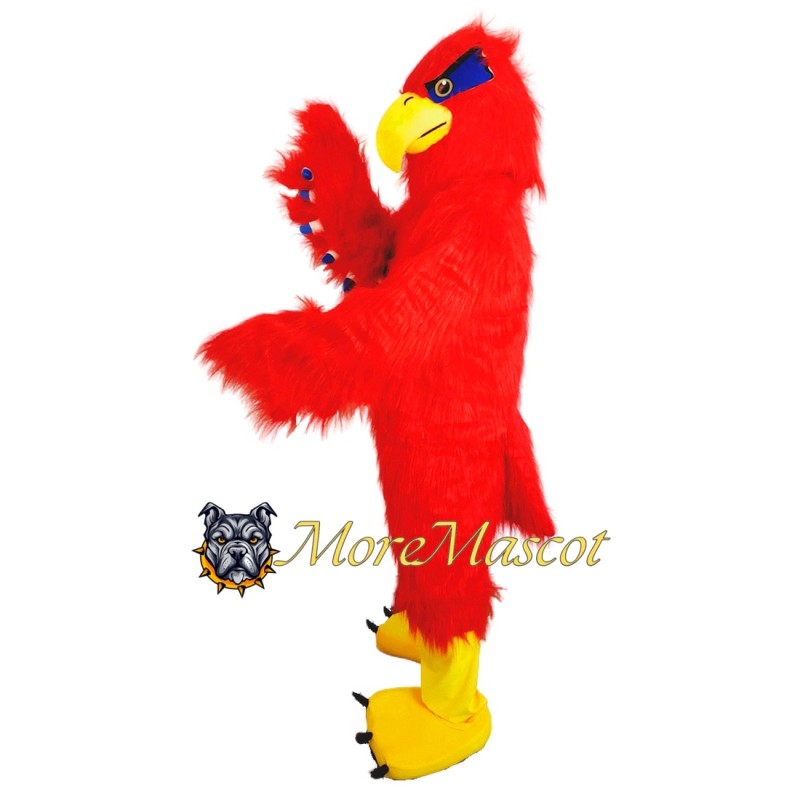 Long Fur Red Eagle Mascot Costume