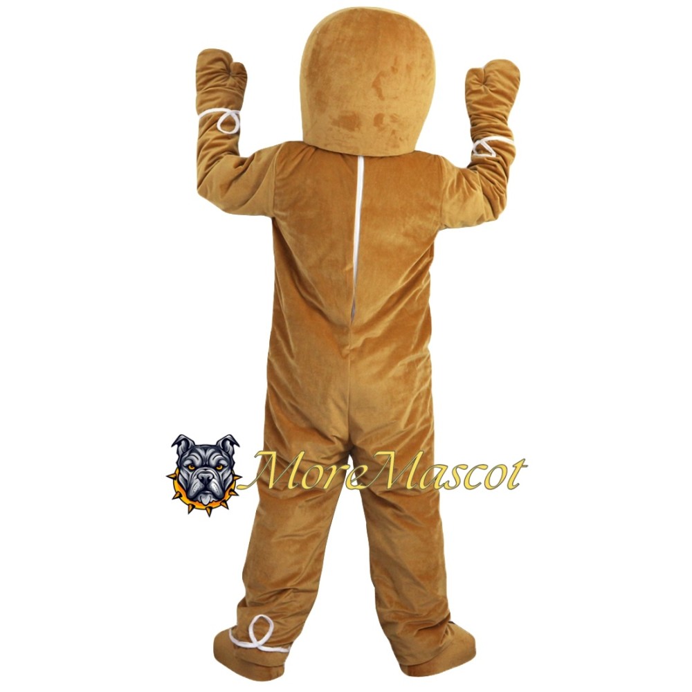 Smile Gingerbread Man Mascot Costume