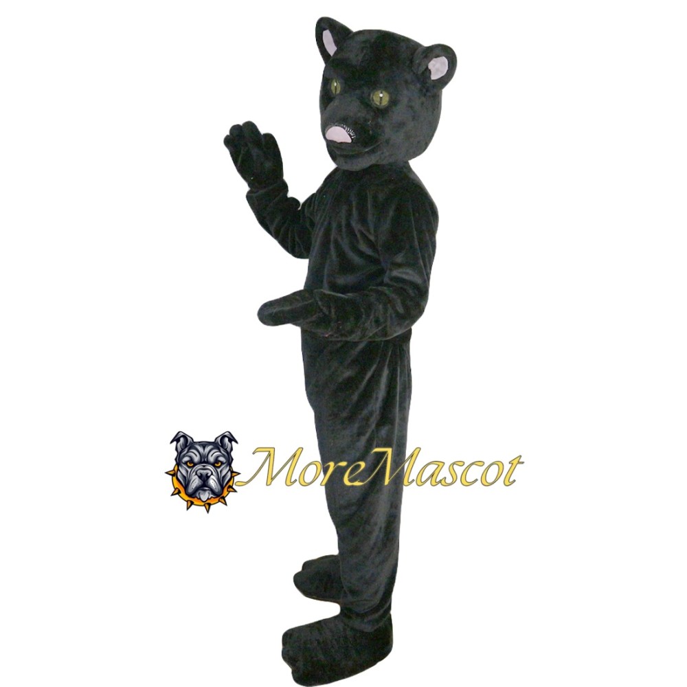 Realistic Black Panther Mascot Costume