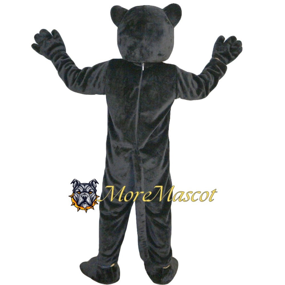 Realistic Black Panther Mascot Costume