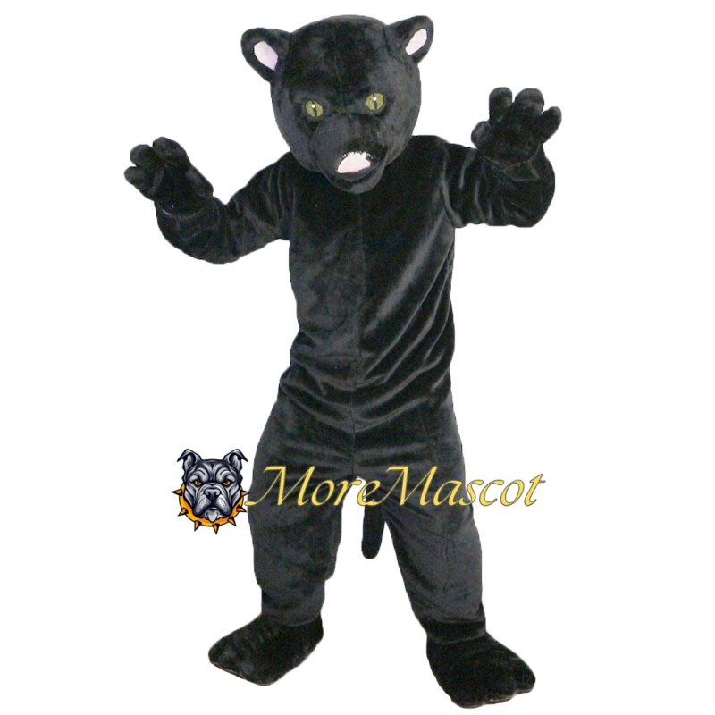 Realistic Black Panther Mascot Costume