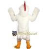 Soft White Chicken Mascot Costume