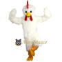 Soft White Chicken Mascot Costume
