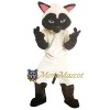 Brown & White Cat Mascot Costume