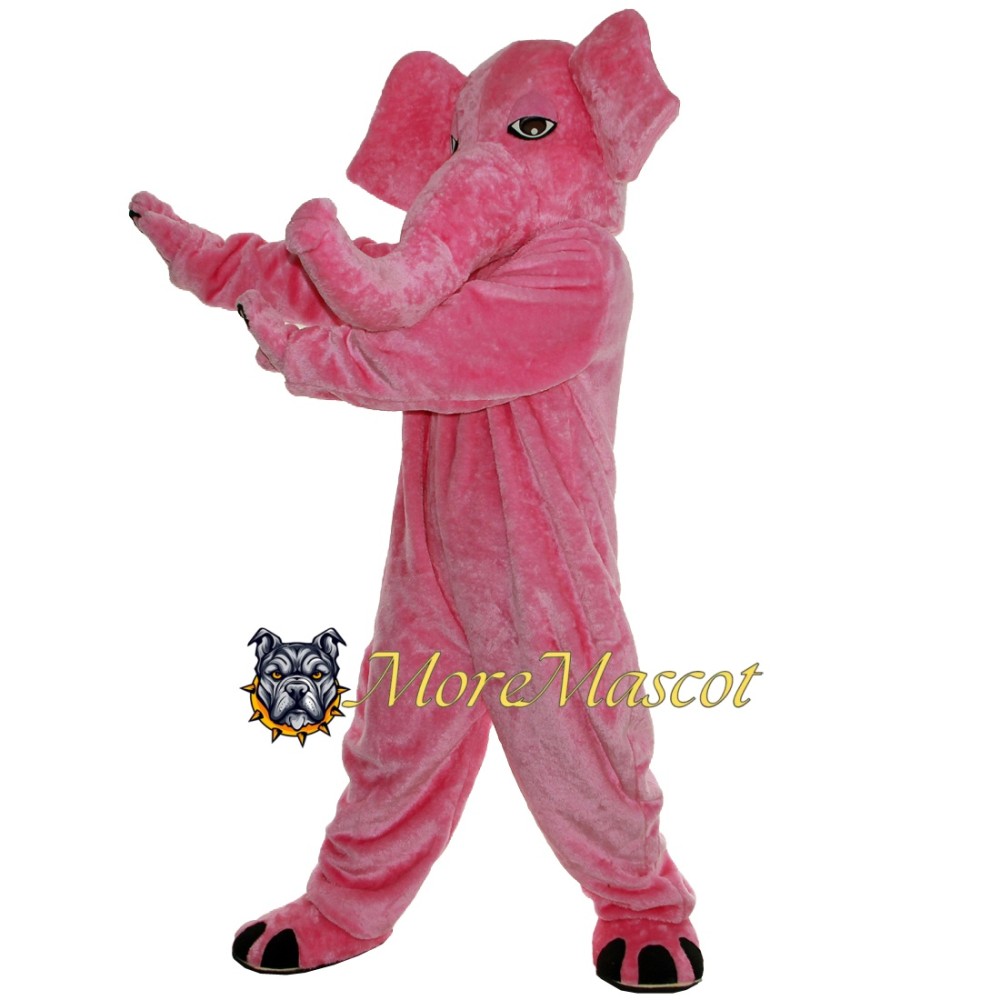 Adult Pink Elephant Mascot Costume