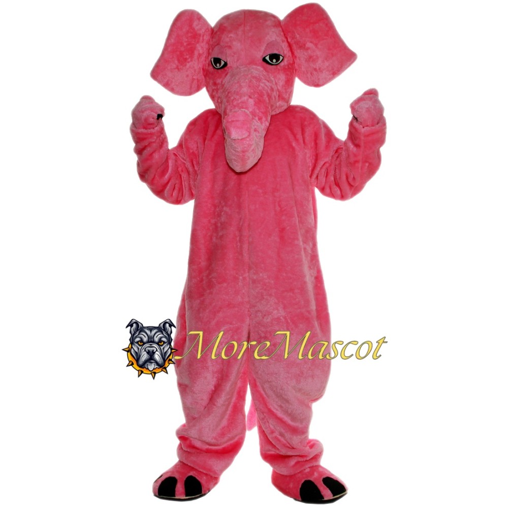 Adult Pink Elephant Mascot Costume