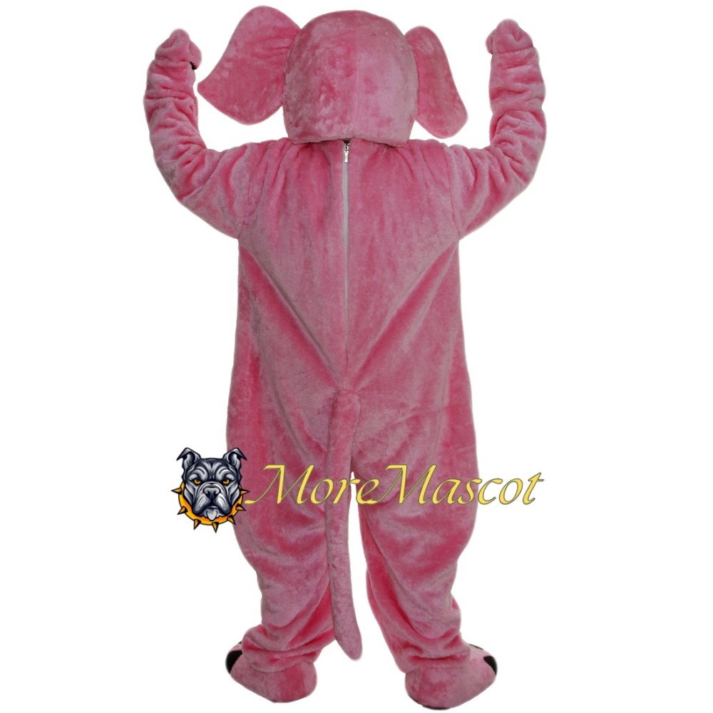 Adult Pink Elephant Mascot Costume