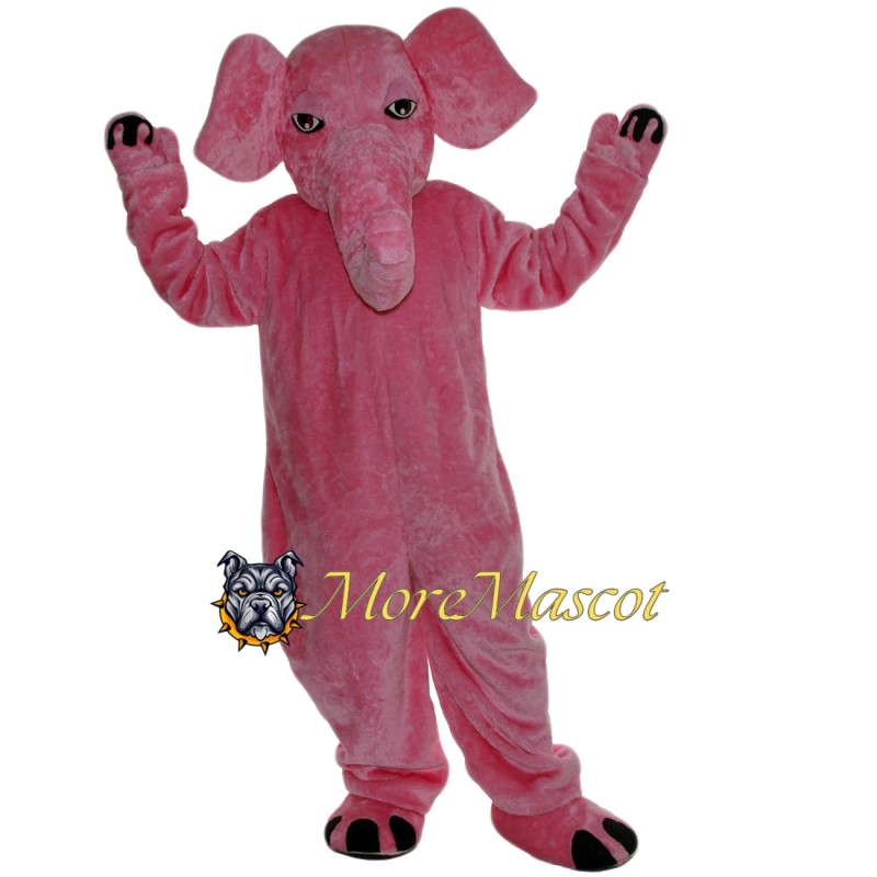 Adult Pink Elephant Mascot Costume