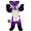 Superb Purple Fox Mascot Costume