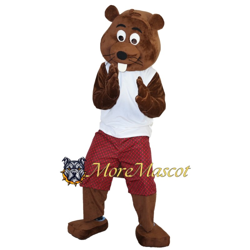Sport Beaver Boy Mascot Costume