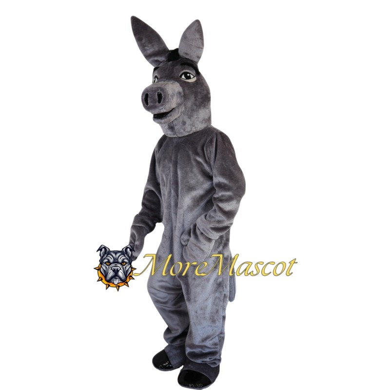 Lightweight Grey Donkey Mascot Costume