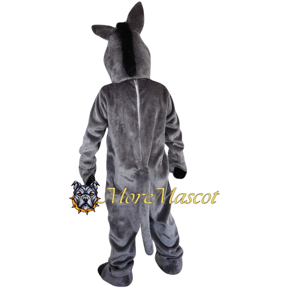 Lightweight Grey Donkey Mascot Costume