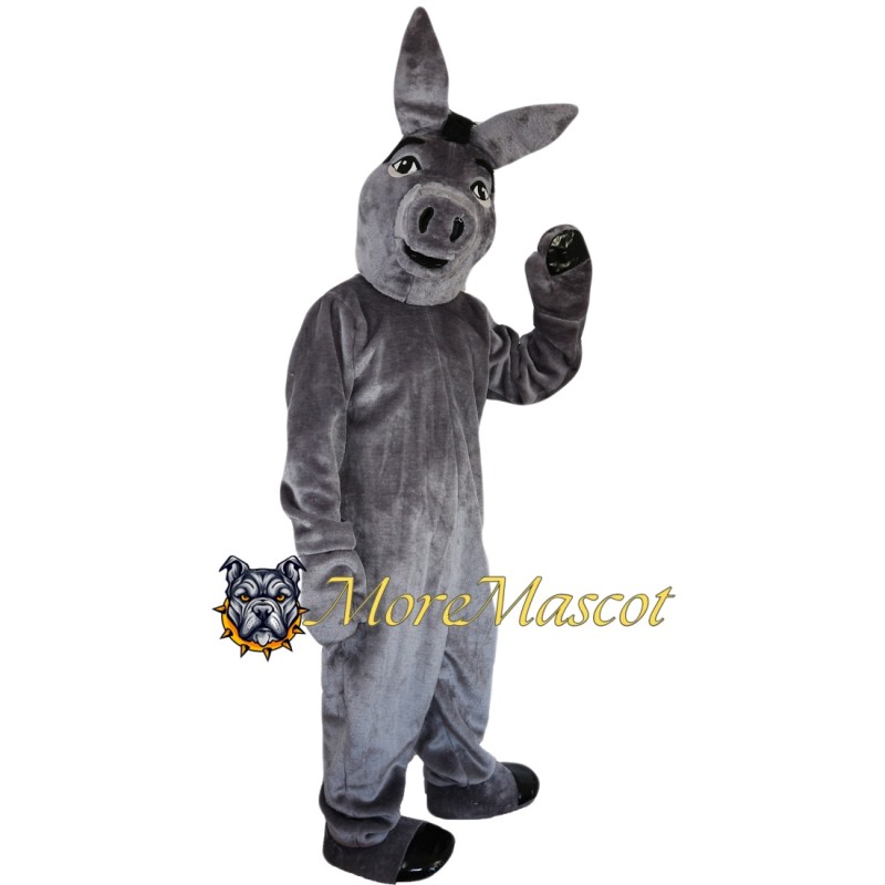 Lightweight Grey Donkey Mascot Costume