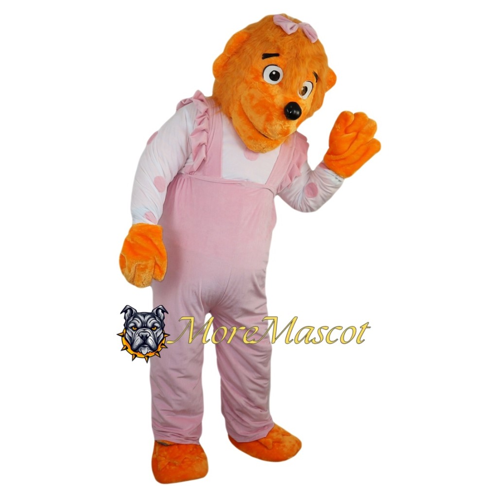 Orange Dog Girl Mascot Costume