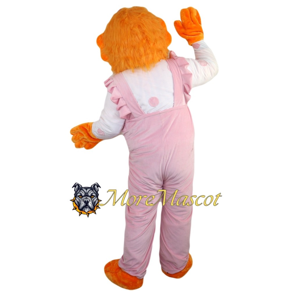 Orange Dog Girl Mascot Costume