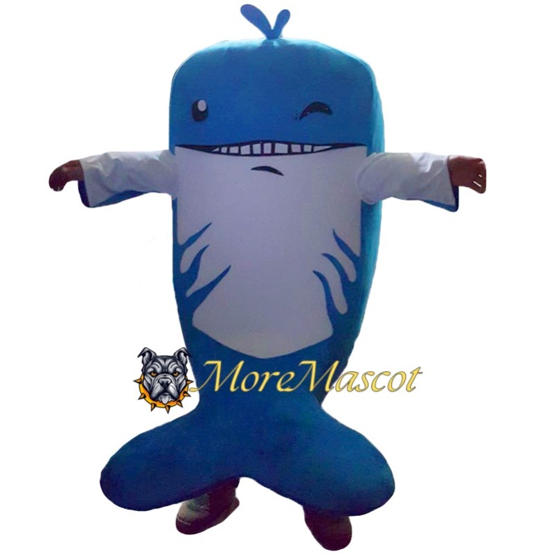 Friendly Whale Mascot Costume
