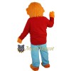 Orange Dog Boy Mascot Costume