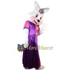 Purple Dress Rabbit Mascot Costume