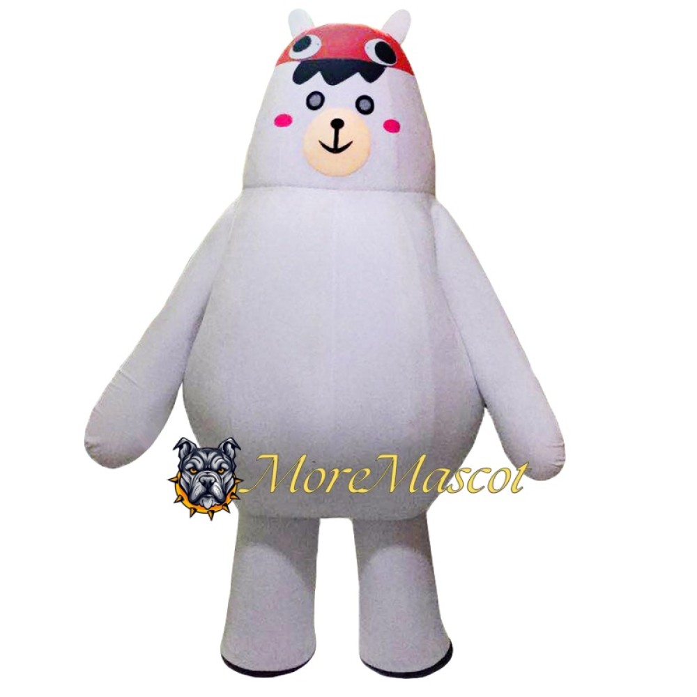 Super White Bear Mascot Costume