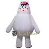 Super White Bear Mascot Costume