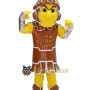 Brown Warrior Mascot Costume