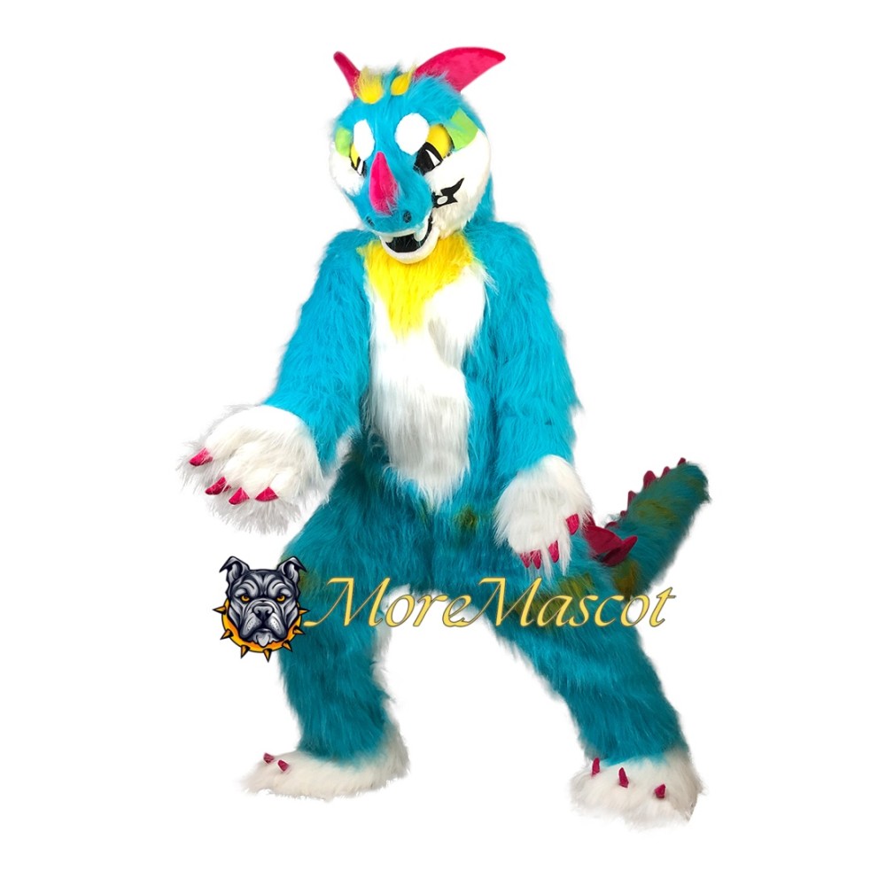 Blue Monster Fursuit Mascot Costume