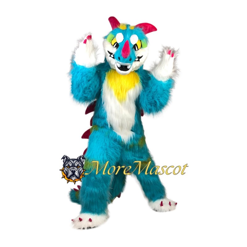 Blue Monster Fursuit Mascot Costume