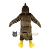 Brown Eagle Mascot Costume