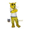 Yellow Cheetah Mascot Costume