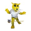 Yellow Cheetah Mascot Costume