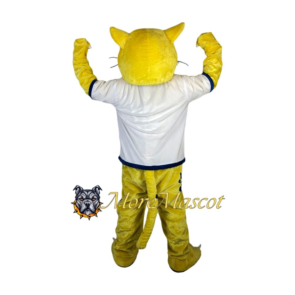 Yellow Cheetah Mascot Costume