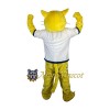 Yellow Cheetah Mascot Costume