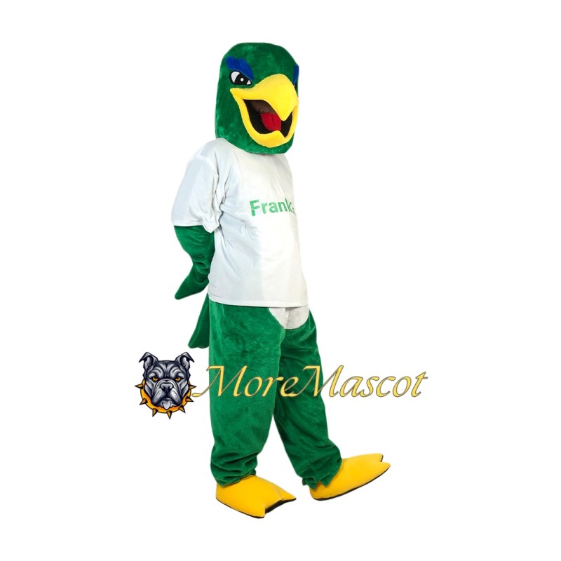 Sport Green Falcon Mascot Costume