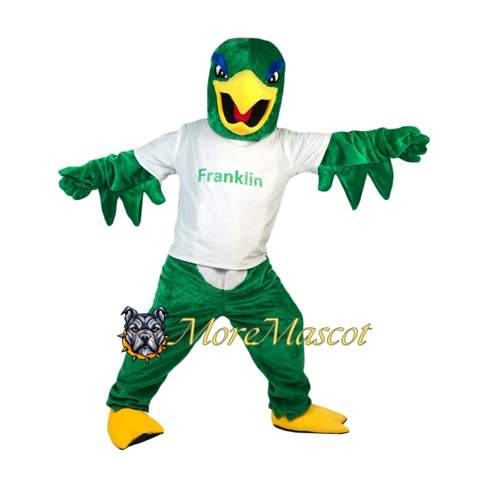 Sport Green Falcon Mascot Costume