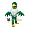 Sport Green Falcon Mascot Costume