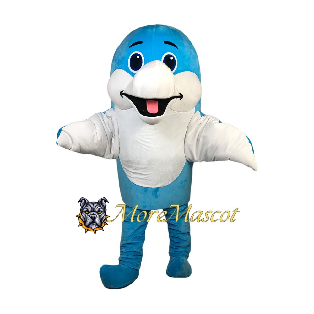Happy Dolphin Mascot Costume