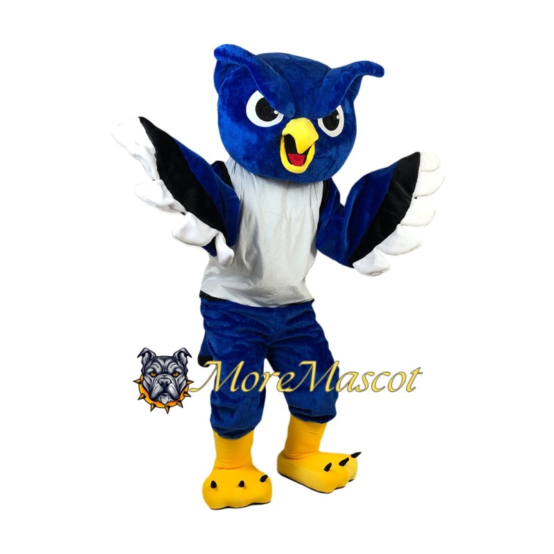 Sport Blue Owl Mascot Costume