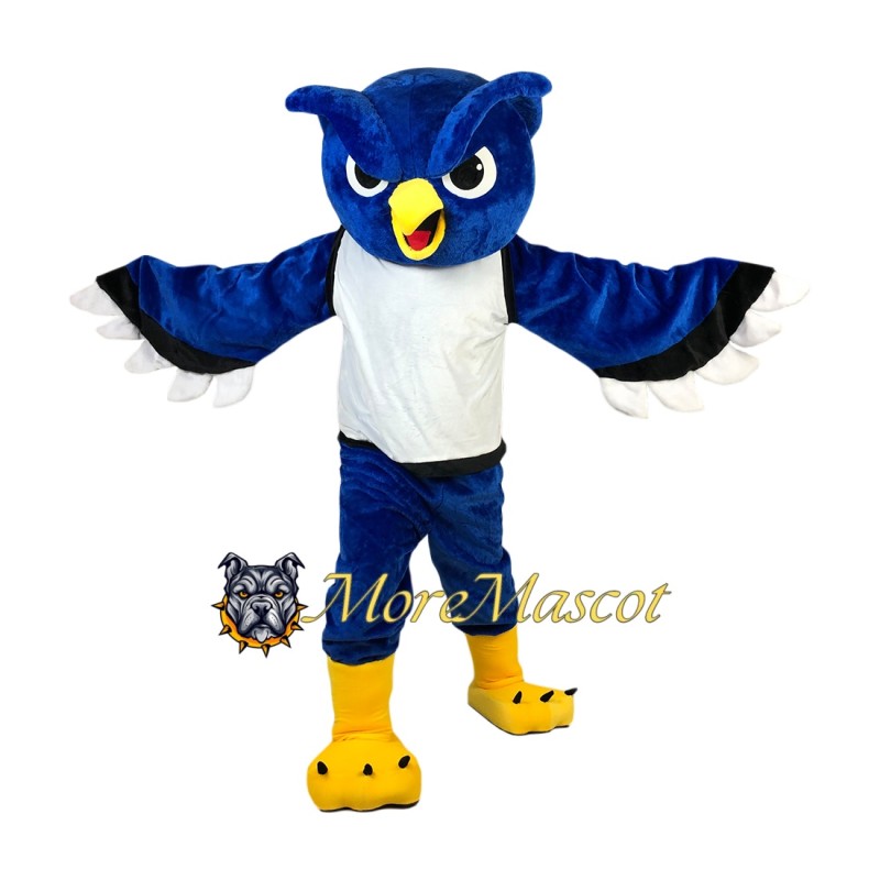 Sport Blue Owl Mascot Costume