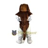 Soft Furry Dog Mascot Costume