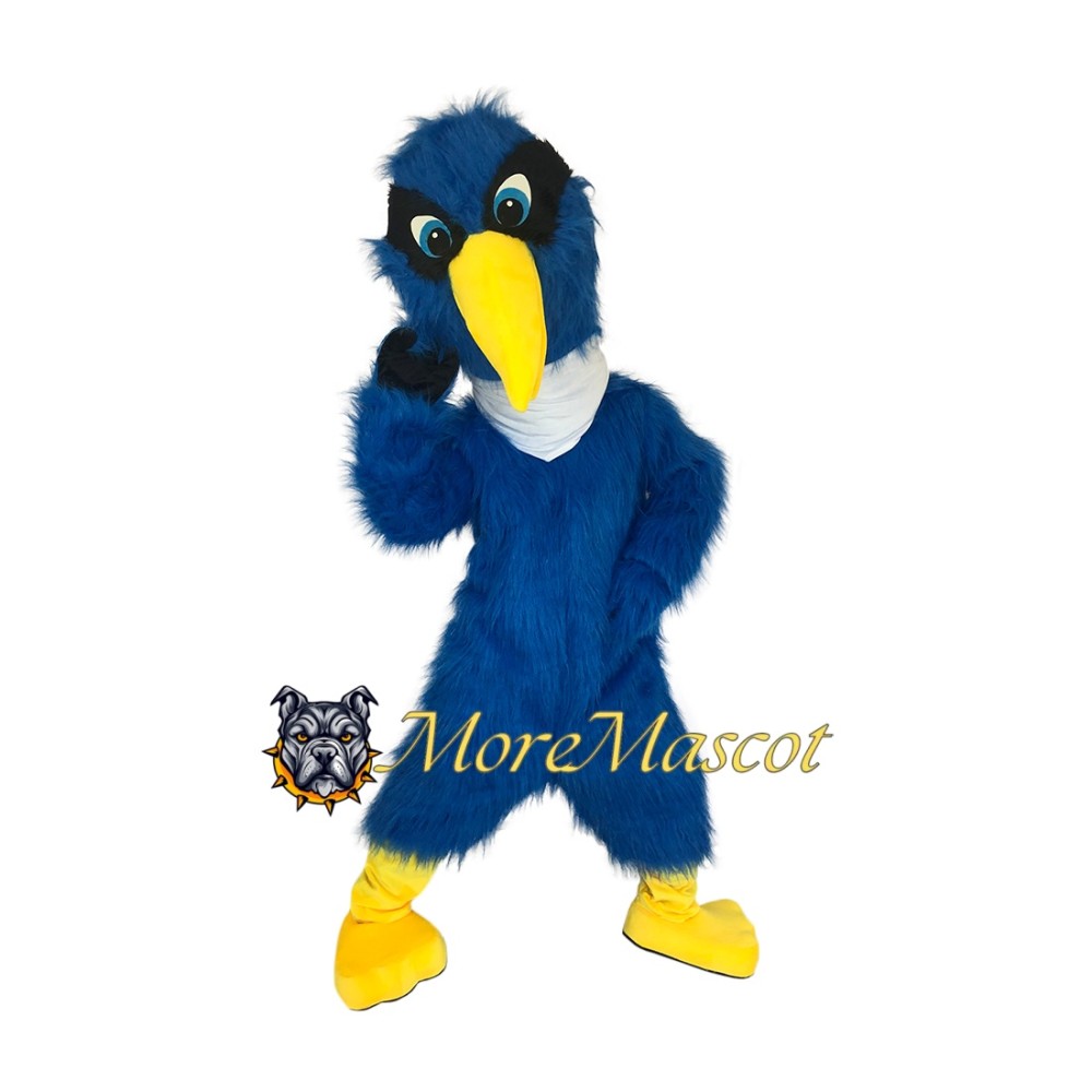 Blue Egret Mascot Costume