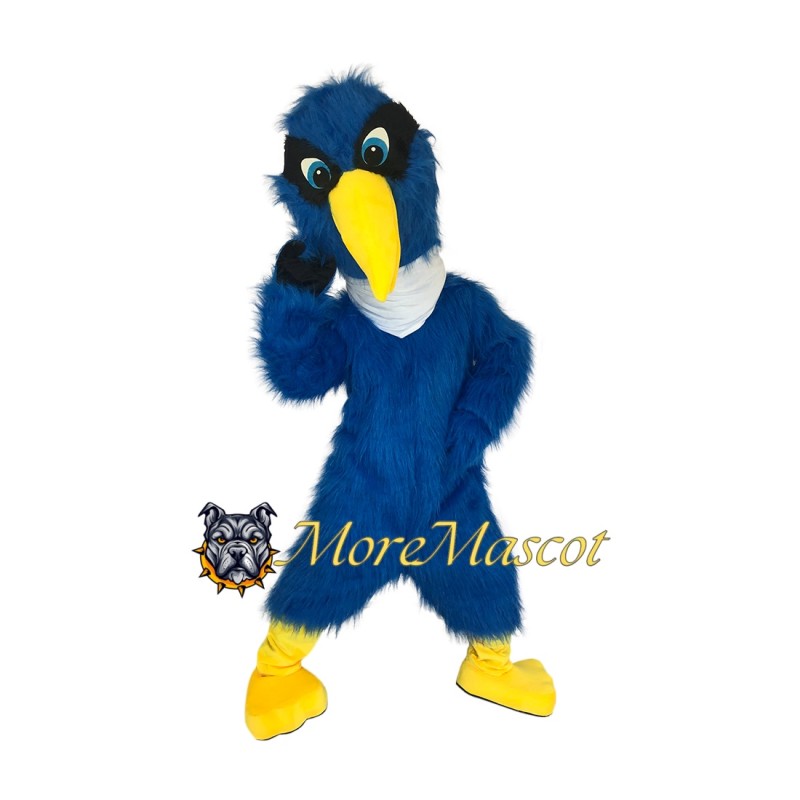 Blue Egret Mascot Costume