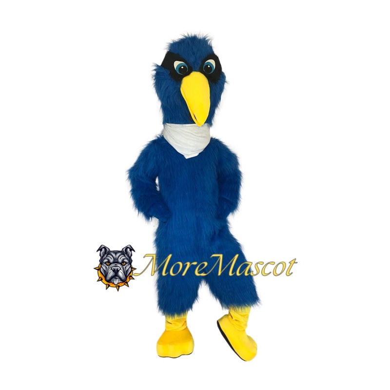 Blue Egret Mascot Costume